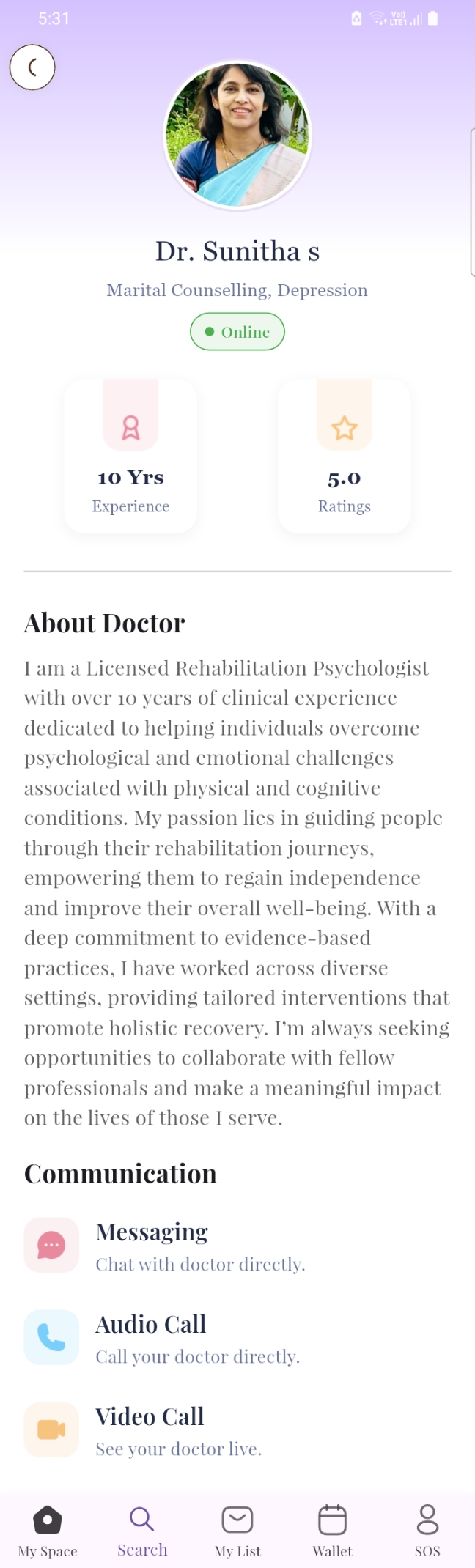 Doctor Profile Screen